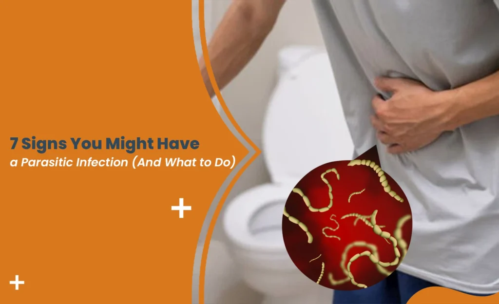 Signs of parasitic infection causing stomach pain