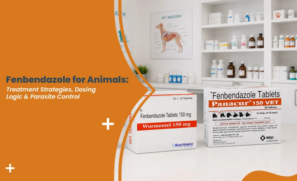 Fenbendazole for Animals tablets for parasite control and deworming treatment in pets